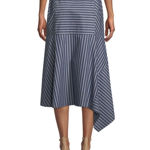 Lafayette 148 New York Tori Imperial Stripes Skirt Size 2 - Picture 5 of 6